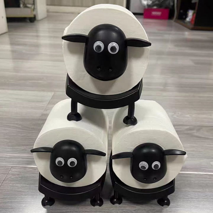 Suporte de Papel Higiênico Ovelha 3D – Decorativo e Independente para Banheiro