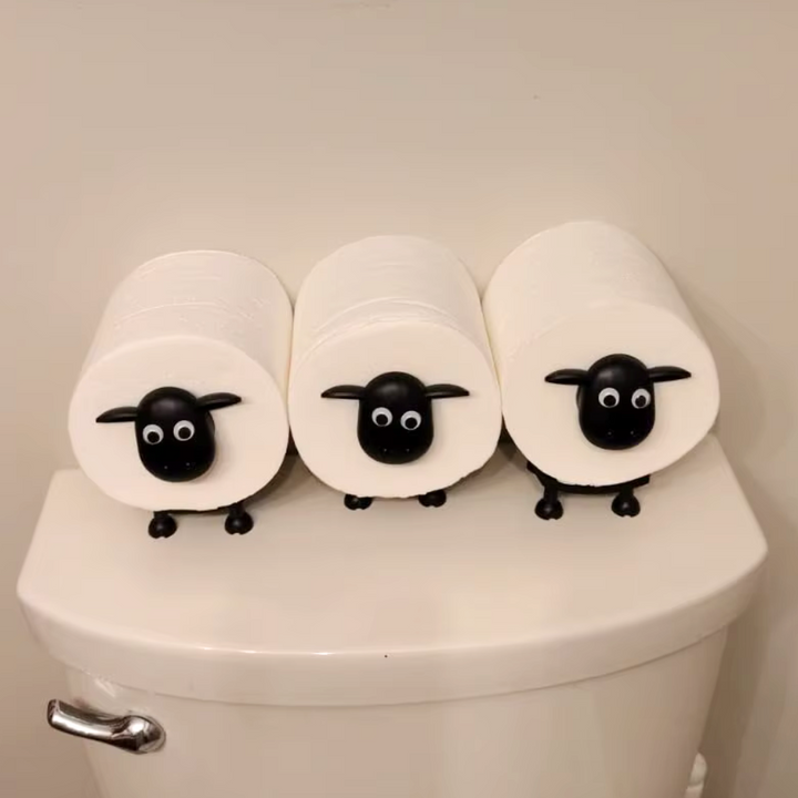 Suporte de Papel Higiênico Ovelha 3D – Decorativo e Independente para Banheiro