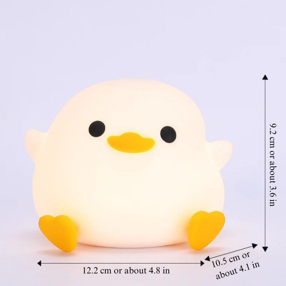 Luminária Noturna Pintinho Junior Chic – Silicone Macio e Recarregável USB