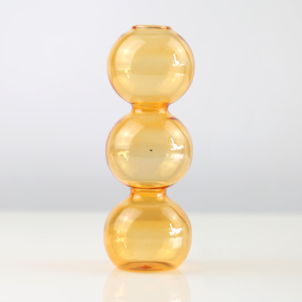 Vaso de Vidro Bolha – Decoração Nórdica Moderna e Elegante