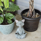 Estátua Decorativa de Gato Meditando – Paz e Serenidade para seu Lar