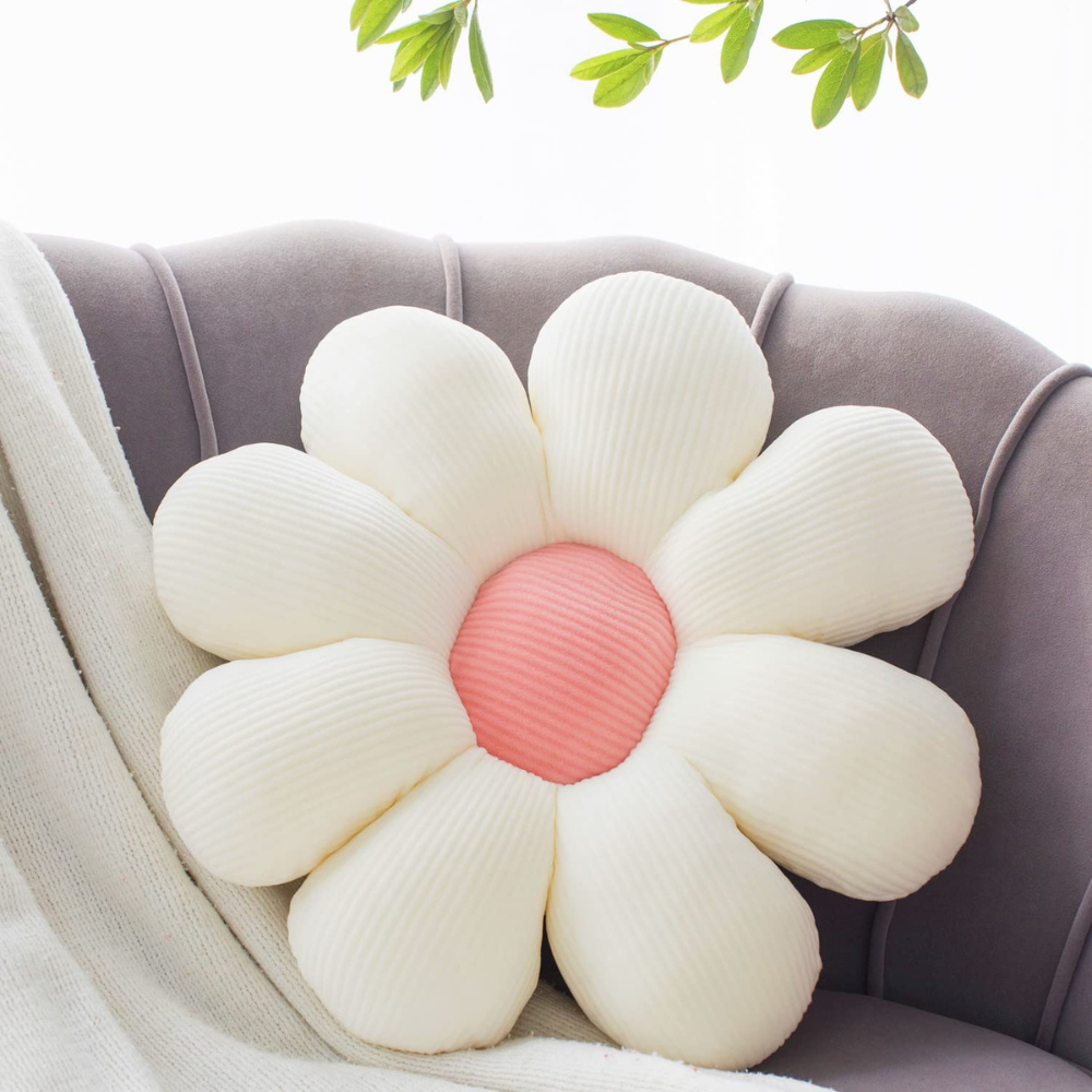 Almofada de Pelúcia em Formato de Flor – Macia e Decorativa