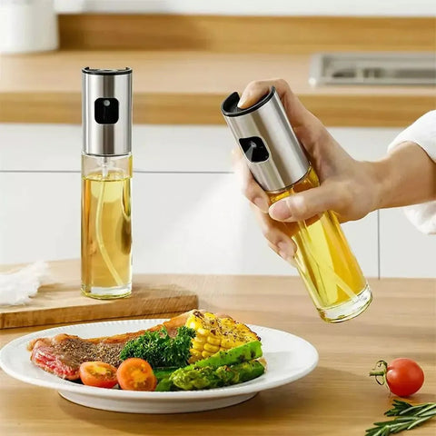 Pulverizador de Óleo de Vidro para Cozinhar - COMPRE 1 LEVE 2!