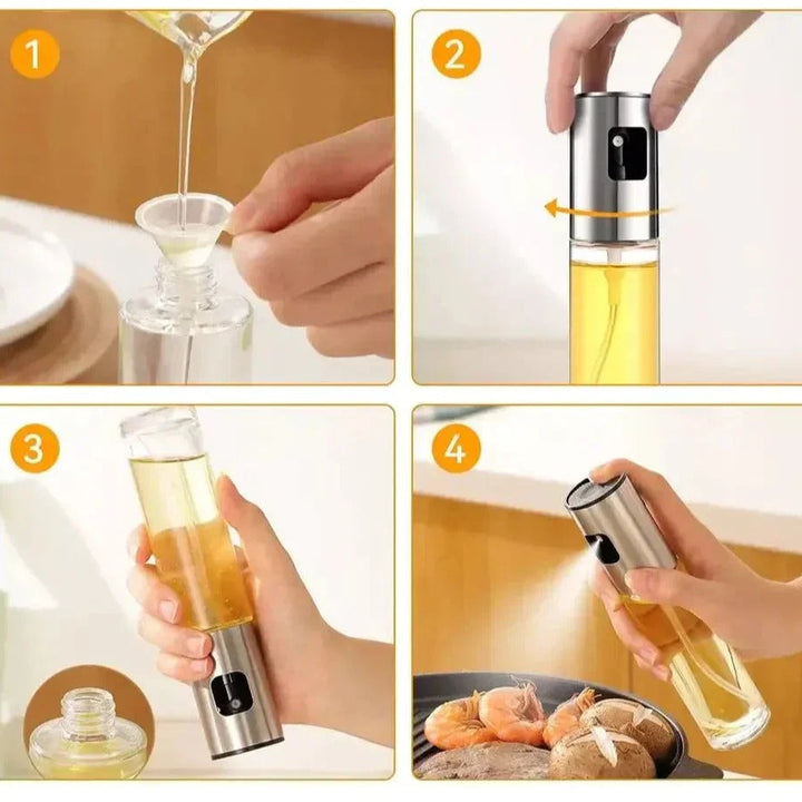Pulverizador de Óleo de Vidro para Cozinhar - COMPRE 1 LEVE 2!
