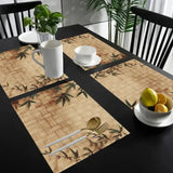Jogo Americano de Bambu com Folhas Entrelaçadas – Kit 4, 6 ou 8 Peças 30x45cm
