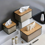 Porta-Lenços de Papel com Tampa em Bambu – Organização Natural para Sala