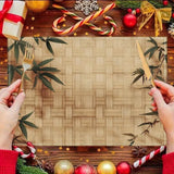 Jogo Americano de Bambu com Folhas Entrelaçadas – Kit 4, 6 ou 8 Peças 30x45cm