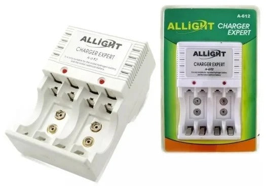 Kit Carregador de Pilhas AAA Bivolt + Pilhas Recarregáveis