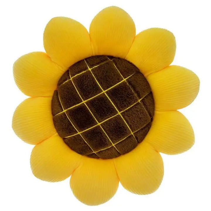 Almofada de Pelúcia em Formato de Girassol – Decorativa e de Assento
