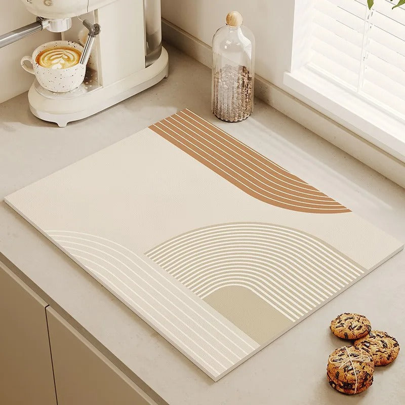 Tapete de Secagem Absorvente para Cozinha