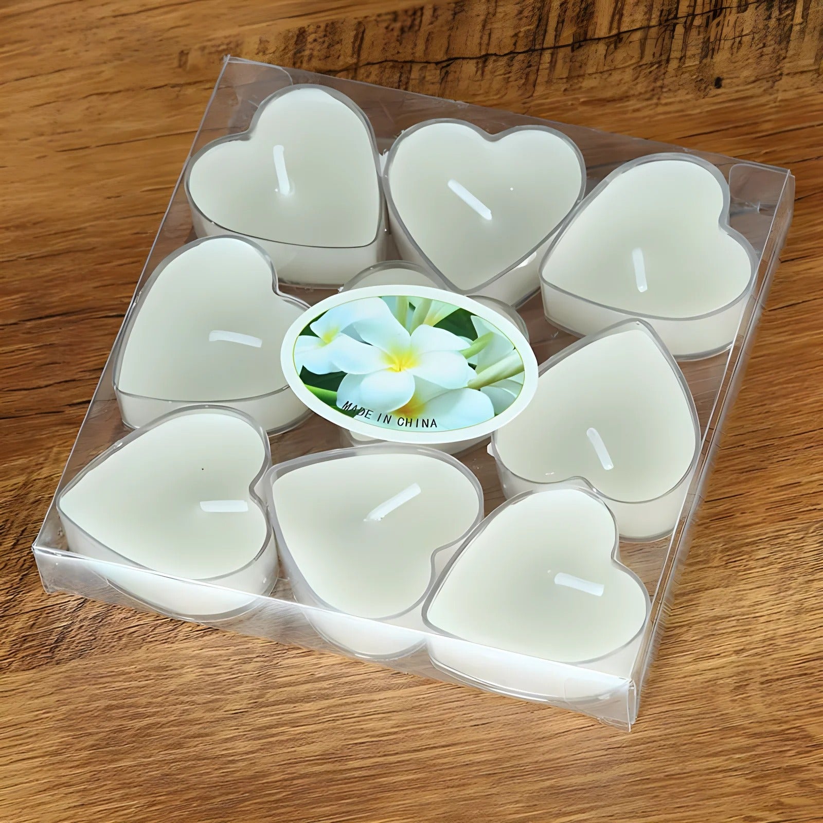 Kit 9 Velas Aromáticas em Formato de Flor – Sem Fumaça para Decoração e Presentes