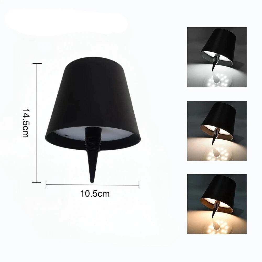 Luminária de Mesa LED Recarregável Touch